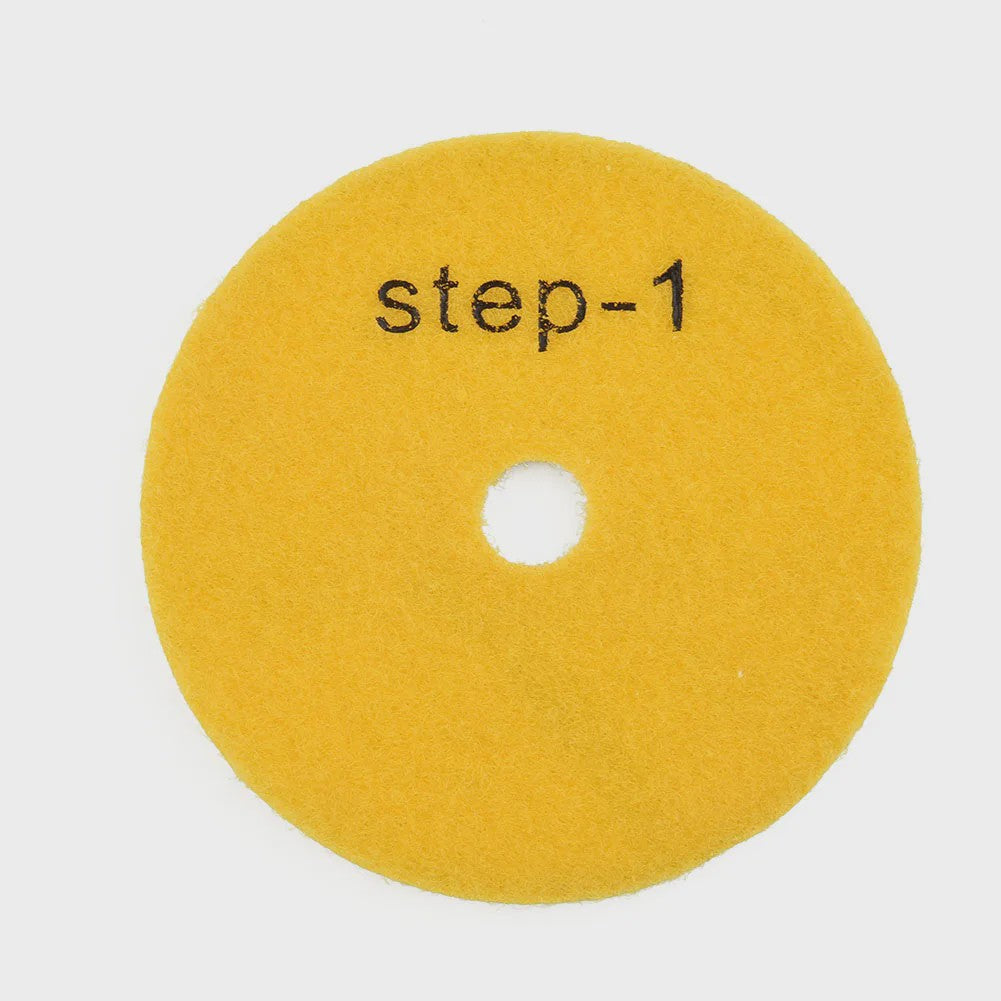 4-Inch Diamant Polijstpads Set - 3 Stappen - Nat/Droog Gebruik