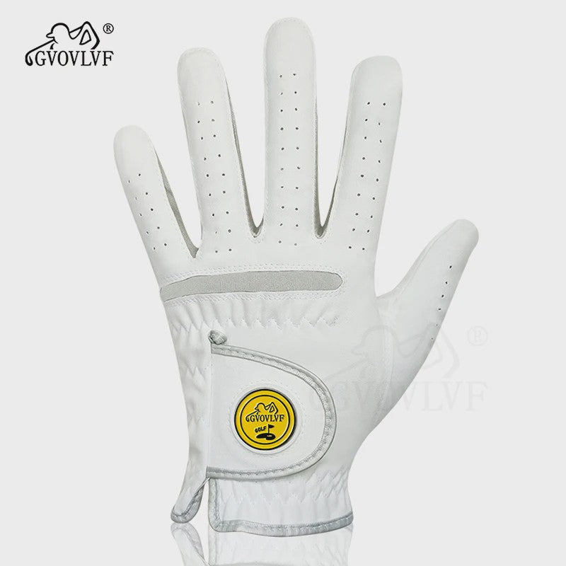 Heren Golfhandschoen: Zacht Microvezel, Ademend & Comfortabel met Magnetische Marker