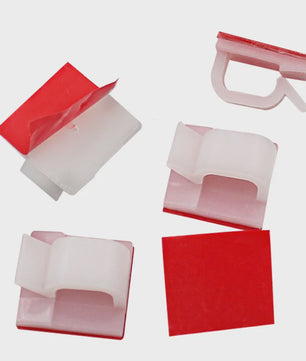 50 Stuks Kabel Organizer Clips - Kabelmanagement & Snoerhouder voor Bureau, Wandmontage & Opladen