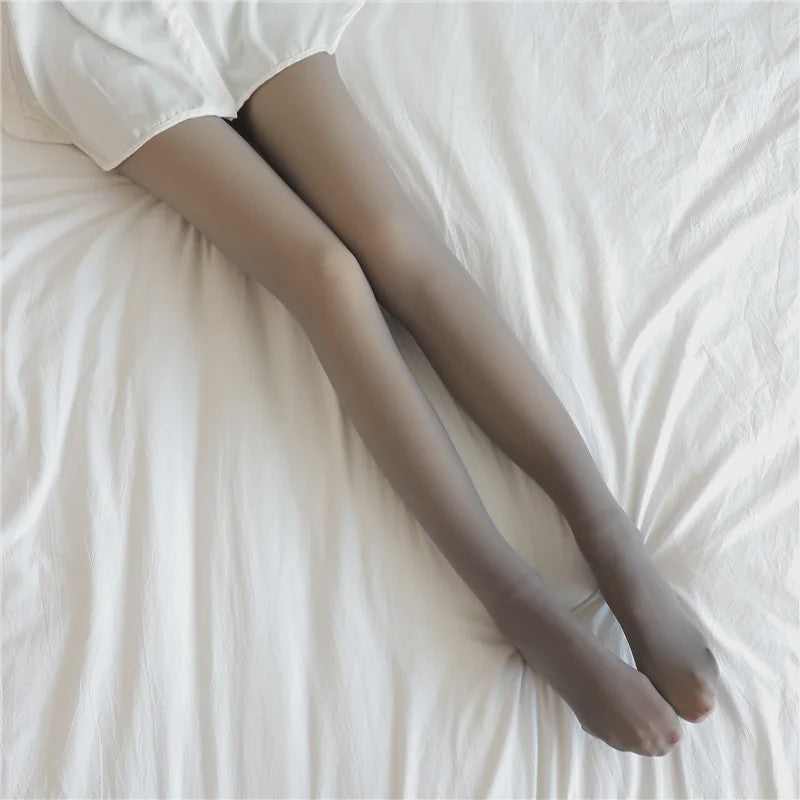 Dikke Thermische Panty - Warm, Sexy & Transparant met Hoge Taille