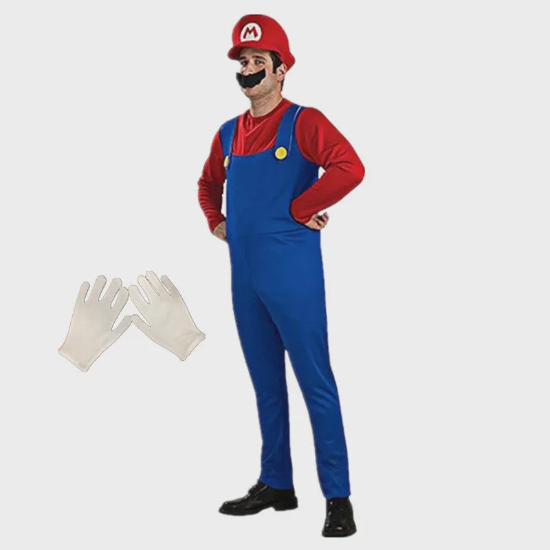 Super Brothers Kostuum - Unisex Mario & Luigi Verkleedset voor Halloween en Carnaval