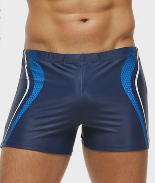 ES CATCH Heren Zwembroek - Plus Size, Elastisch & Bedrukt met Uitneembare Pad