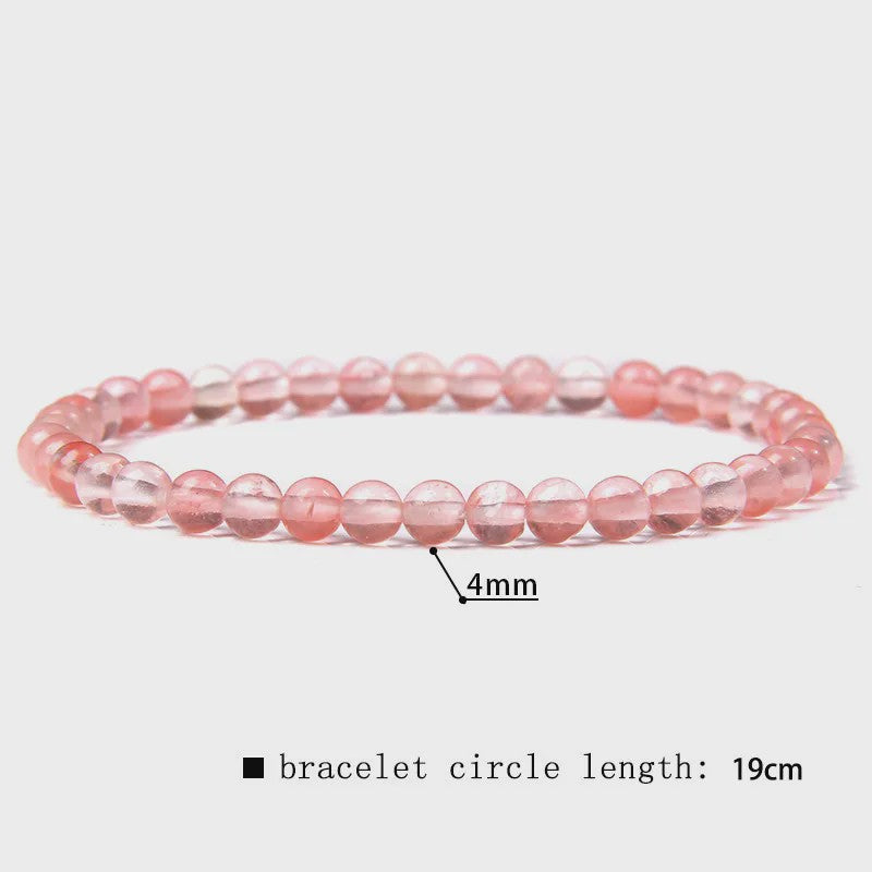 Natuursteen Armband met Kwarts, Kattenoog, Jades & Aquamarijn Kralen - Stretch Bangle voor Dames & Heren