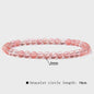Natuursteen Armband met Kwarts, Kattenoog, Jades & Aquamarijn Kralen - Stretch Bangle voor Dames & Heren