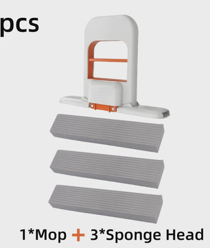 Compacte Zelfwringende Spons Mop - Handheld Mini Schoonmaakhulp voor Thuis