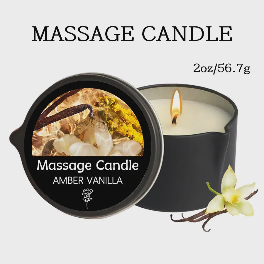 Luxe Massage Olie Kaars - Aromatherapie voor Ontspanning & Huidverzorging