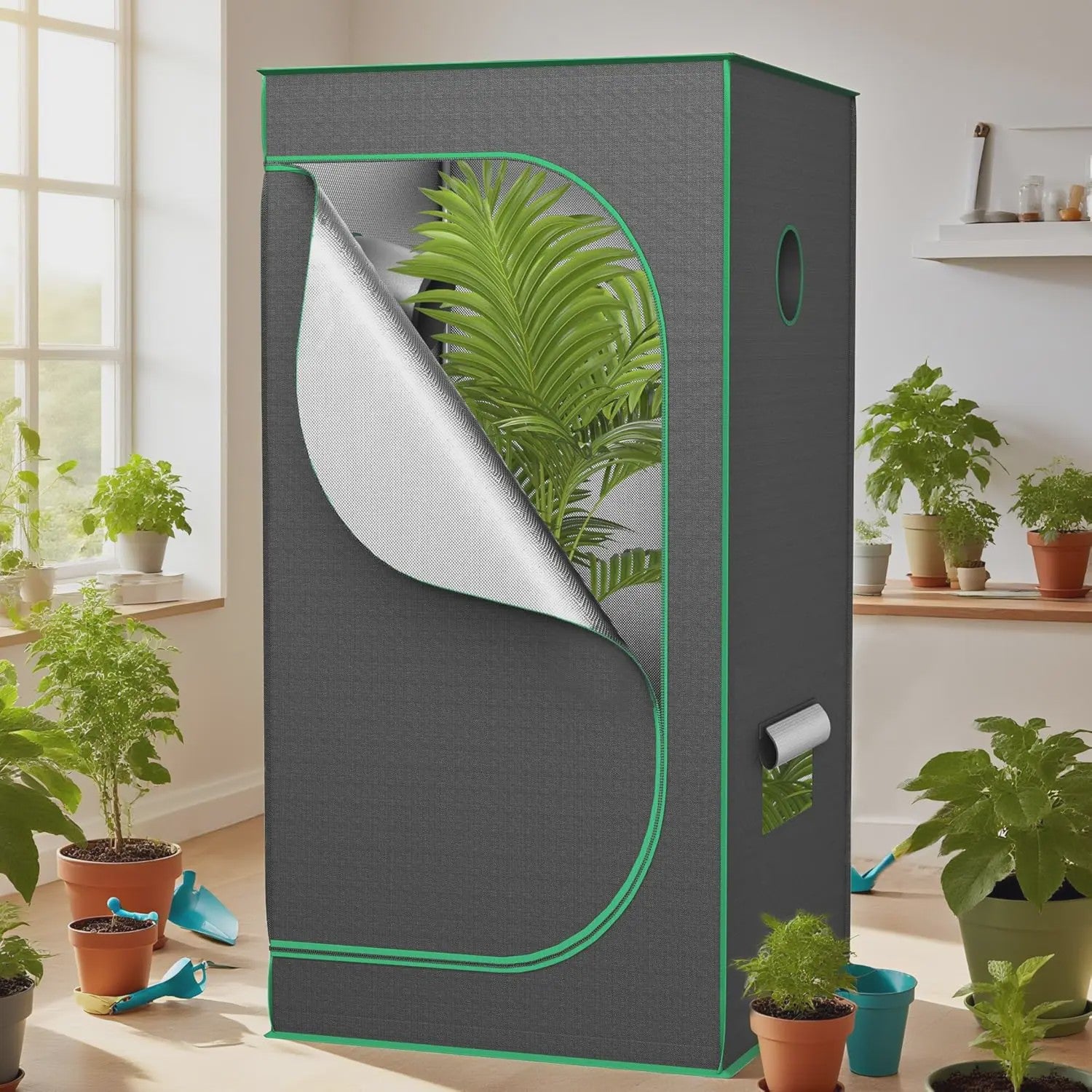 Professionele Kweek Telt - Indoor Growroom met Observatievenster & Reflecterende Mylar