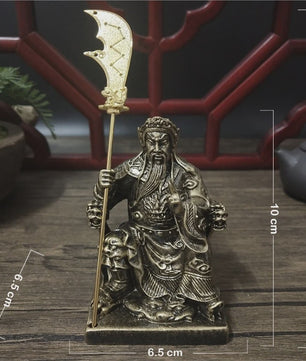 Bronzen Guan Gong Beeld - Feng Shui Resin Beeld voor Huisdecoratie