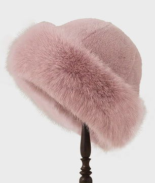 Dikke Pluche Warme Bontmuts voor Dames - Fluffy Winter Muts voor Koude Dagen