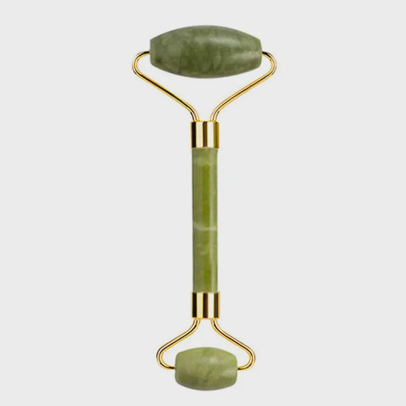 Natuurlijke Jade Roller & Gua Sha Set met Oogmasker - Gezichtsverzorging & Ontspanning