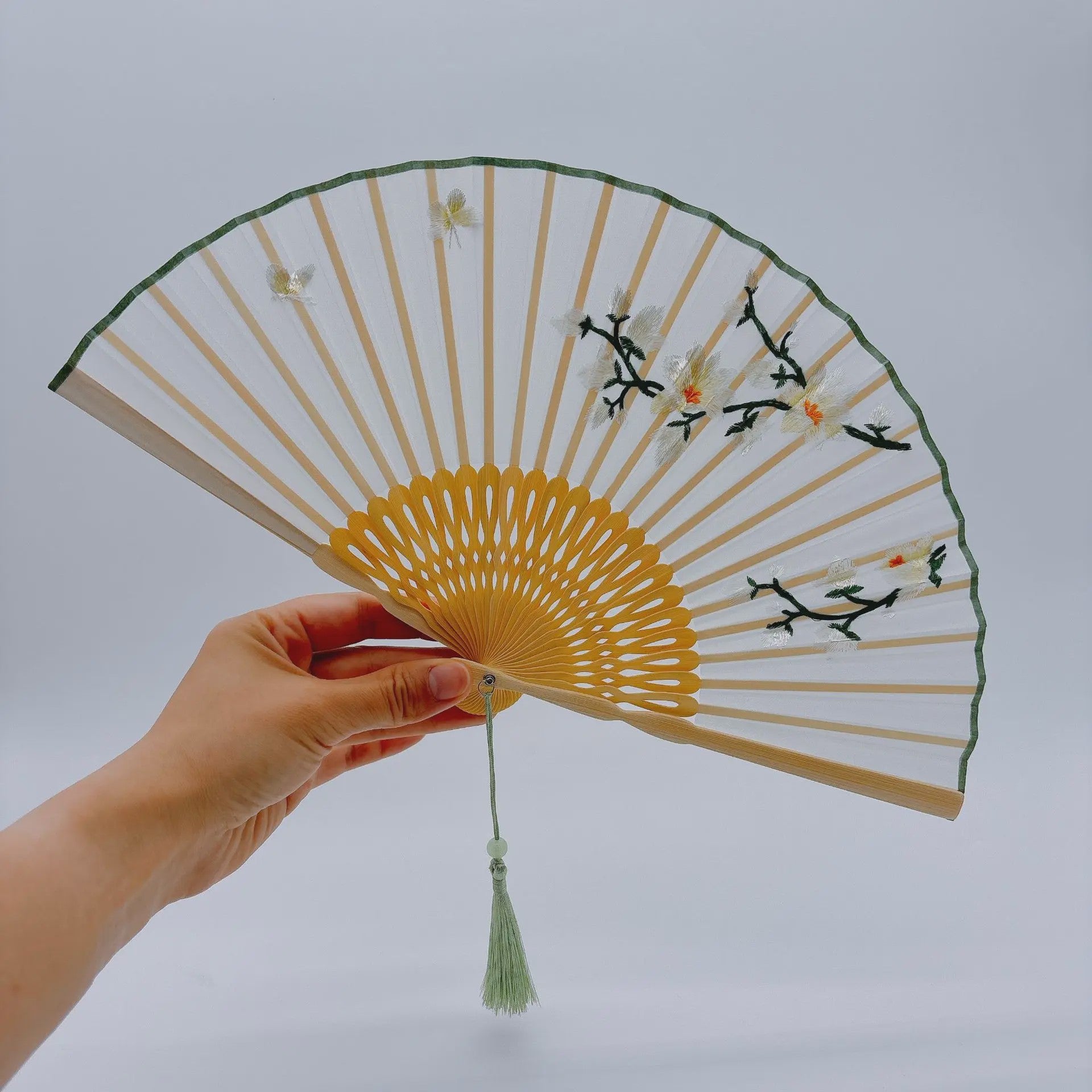 Luxe Suzhou Borduur Vouwbare Waaiers - Vintage Chinese Stijl Decoratief