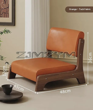 Moderne Houten Fauteuil met Ergonomische Rugleuning - Scandinavisch Design