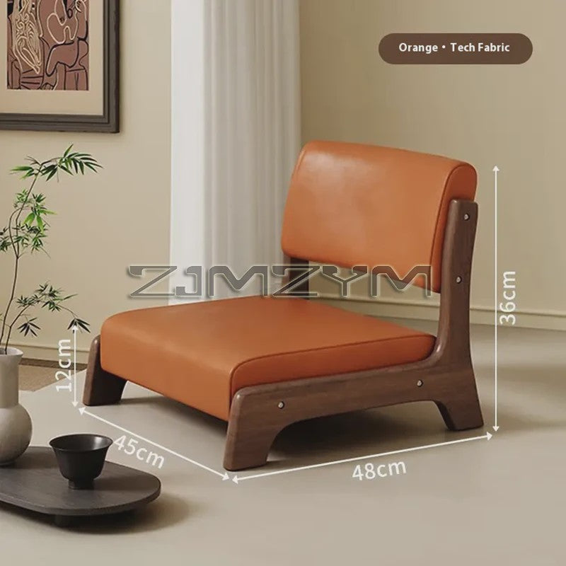 Moderne Houten Fauteuil met Ergonomische Rugleuning - Scandinavisch Design