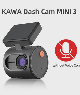 KAWA MINI 3 Dashcam: 2K QHD, Spraakbesturing, WiFi & Nachtzicht