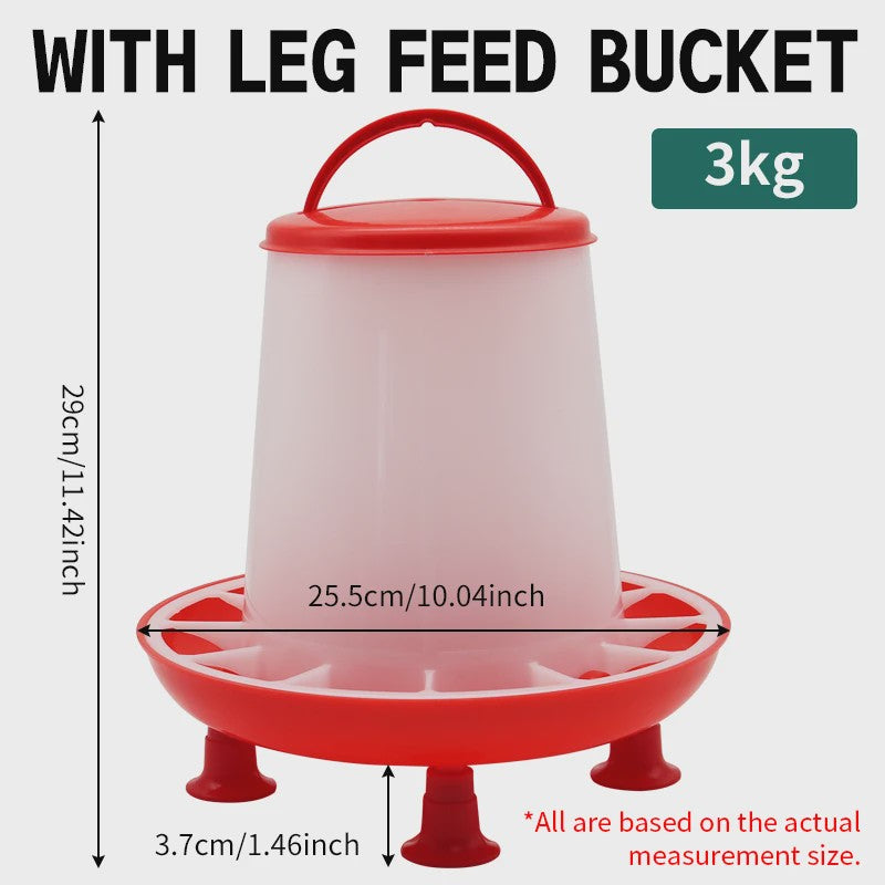 Automatische Kipvoerbak - Verschillende Maten (1.5-12kg) voor Pluimvee