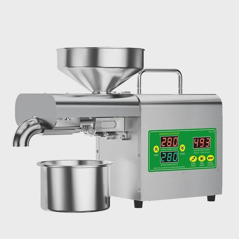 Automatische Oliepers Machine - Koud & Warm Persen voor Huishoudelijk Gebruik
