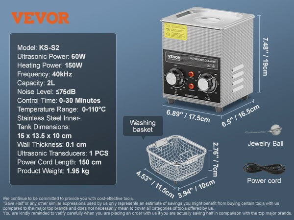 Professionele Ultrasone Reiniger met Verwarming en Timer - 2-30L voor Laboratorium, Metaal & Auto-onderdelen