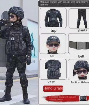 Kinder Special Forces Camouflage Trainingspak - Zwarte Adelaar
