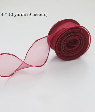 Luxe Chiffon & Organza Lint - Perfect voor Knutselen, Cadeauverpakking & Bruiloftsdecoratie