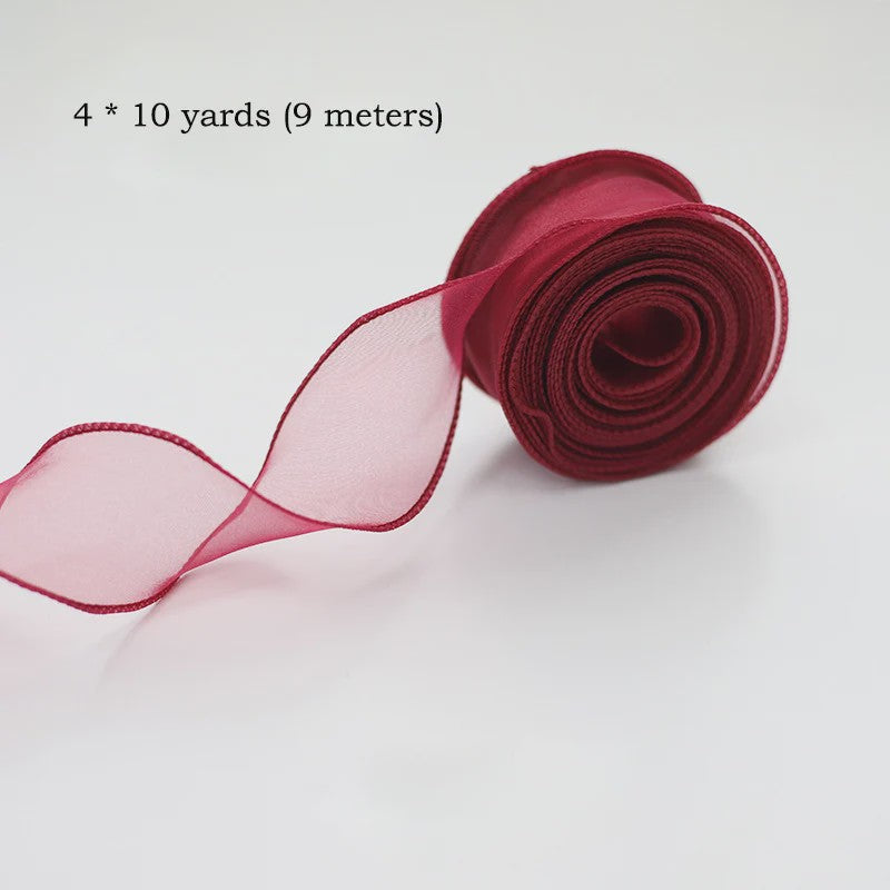 Luxe Chiffon & Organza Lint - Perfect voor Knutselen, Cadeauverpakking & Bruiloftsdecoratie