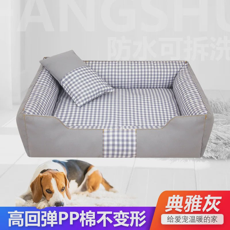 Comfortabel Hondenhok & Kattenmand - Wasbaar, Waterdicht Slaapbed voor Puppy's en Kleine Honden