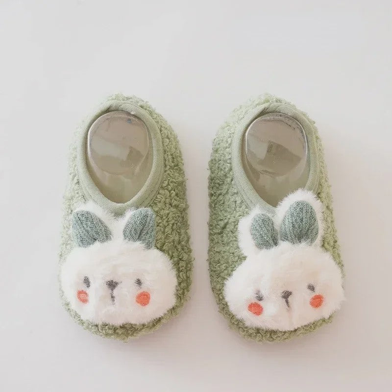 Schattige Konijn Pluche Slofjes voor Kinderen - Zacht & Antislip Binnenshuis