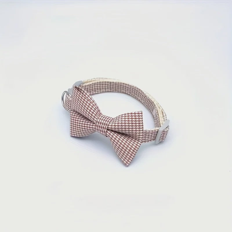 Verstelbare Katoenen Honden- en Kattenband met Strikje - Perfect voor Feestelijke Gelegenheden en Dagelijks Gebruik