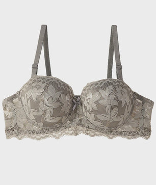 Luxe Kanten Push-Up BH met Beugel - Half Cup & Push-Up Effect voor Kleine Borsten (A/B Cup)