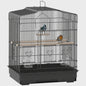 Pawhut Vogelkooi 46.5x36x59 cm met 2 Voederbakjes, 2 Zitstokken, Schommel en Uitschuifbare Lade
