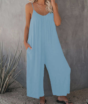 Zomerse Dames Overall Broek met Zakken - Comfortabel & Casual
