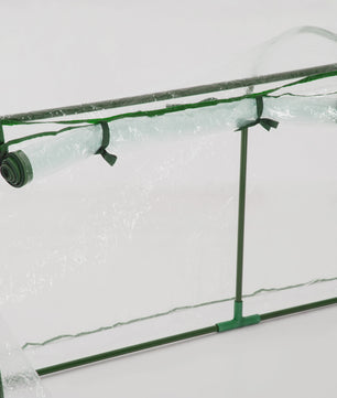 Kweekkas met Deur - 200x100x80cm - Staal & Plastic - Groen