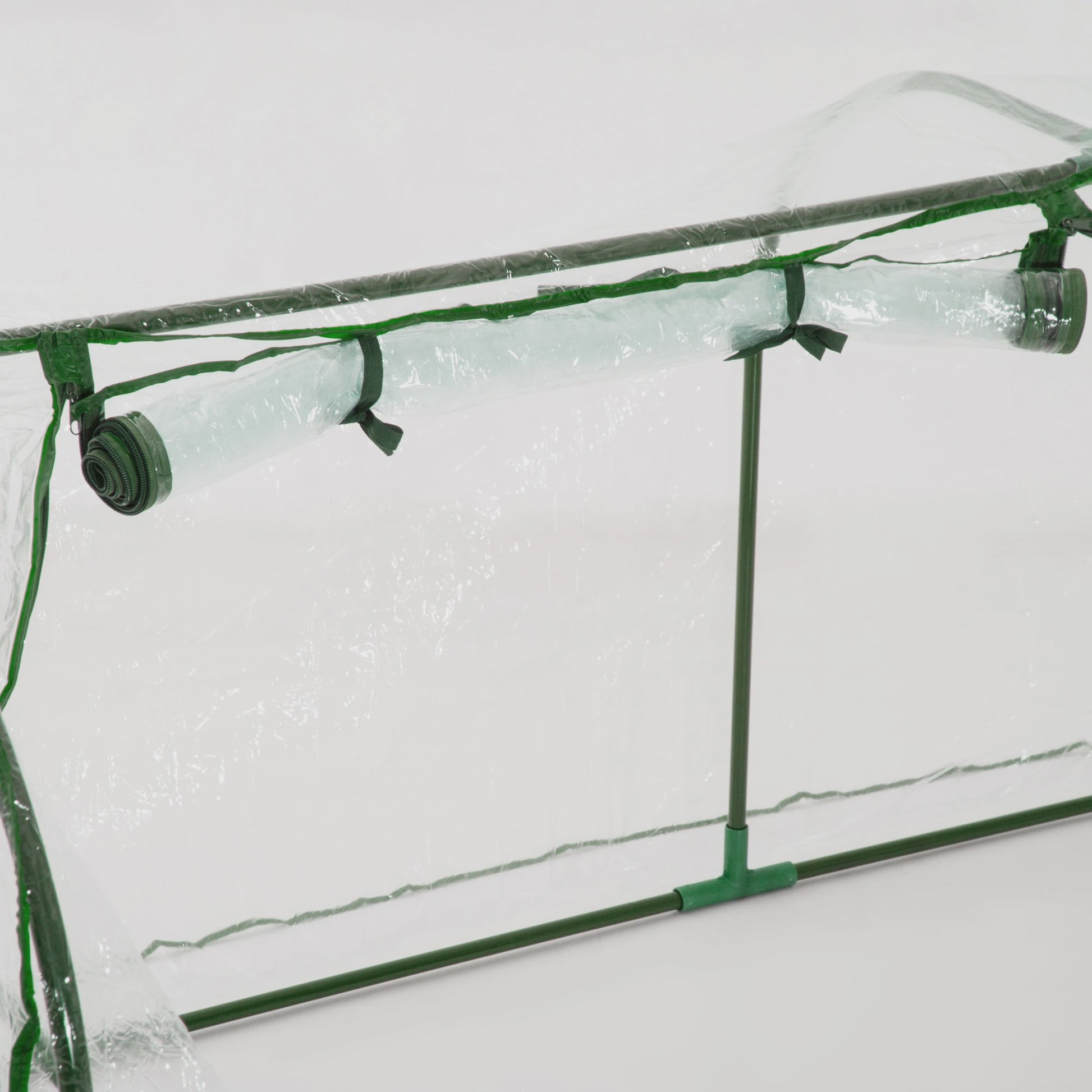 Kweekkas met Deur - 200x100x80cm - Staal & Plastic - Groen