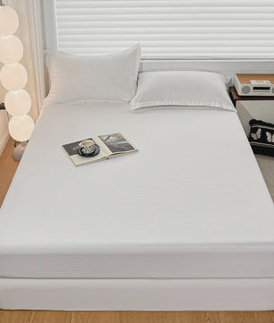 Zachte Hoeslaken met Elastische Band - Effen Kleur - 90-180x200cm