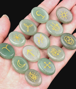 13-delige Amethist Runen Set - Kristallen Stenen voor Reiki, Meditatie & Divinatie