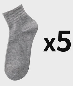 5 Paar Heren Sokken - Comfortabel, Ademend & Veelzijdig voor Zakelijk, Casual en Sport