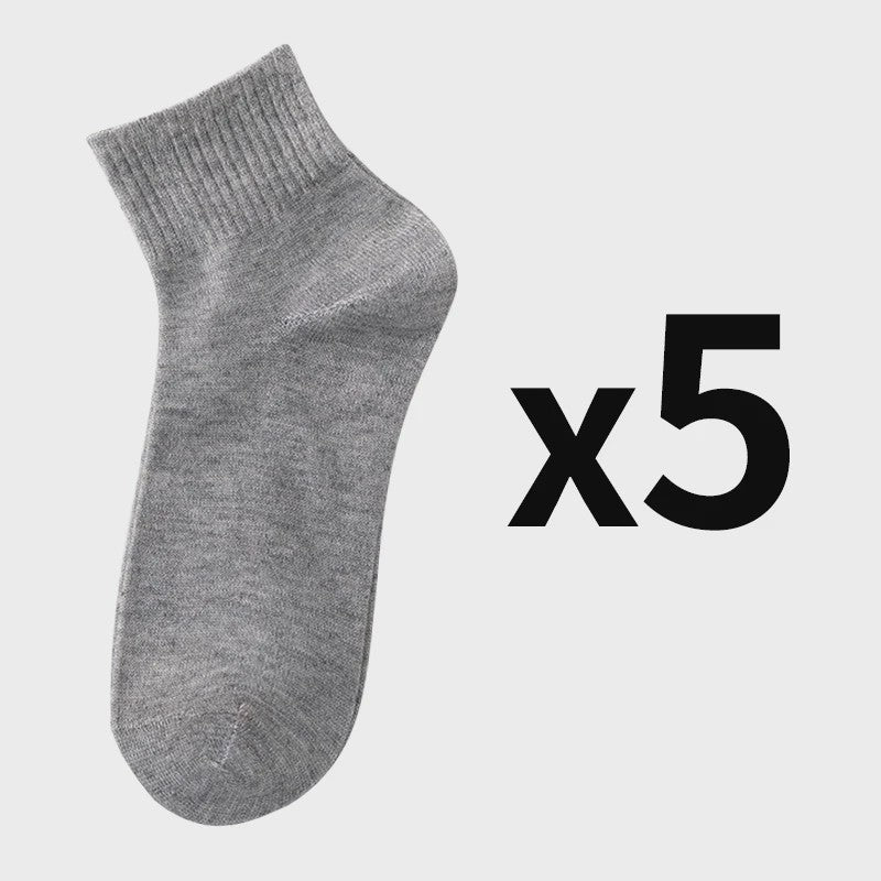 5 Paar Heren Sokken - Comfortabel, Ademend & Veelzijdig voor Zakelijk, Casual en Sport