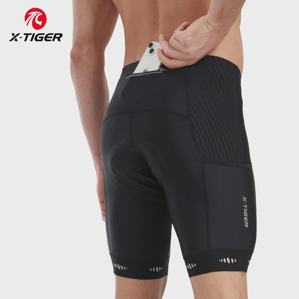 X-TIGER Premium Fietsbroek Heren met 5D Gel Pad - Ademend & Comfortabel
