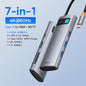 Baseus 10-in-1 USB-C Hub: 8K/4K Dual HDMI, 10Gbps, RJ45, PD 100W - Uitbreidingsstation voor MacBook & Laptop
