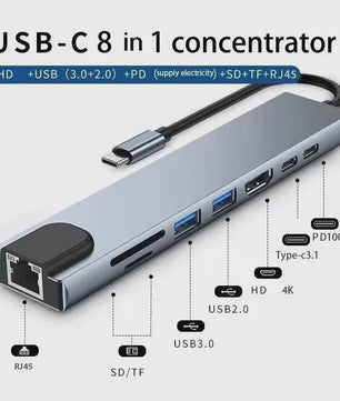USB-C Hub 3-in-1 Docking Station met 4K HDMI, PD Fast Charge & USB 3.0