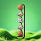 Zwarte Metalen Sportbal Organizer - Multifunctioneel Rek voor Ballen