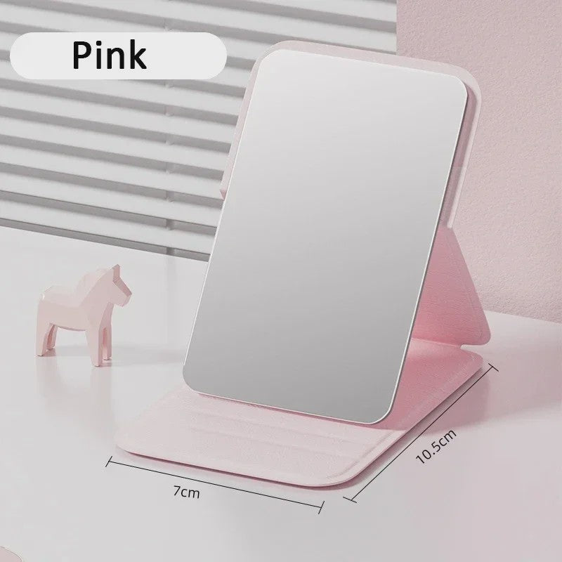 Opvouwbare Make-up Spiegel - Compacte Draagbare Pocket Spiegeltje met Standaard
