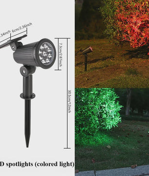 Solar LED Spot Verlichting - Waterdichte Buitenlamp voor Tuin, Pad & Landschap