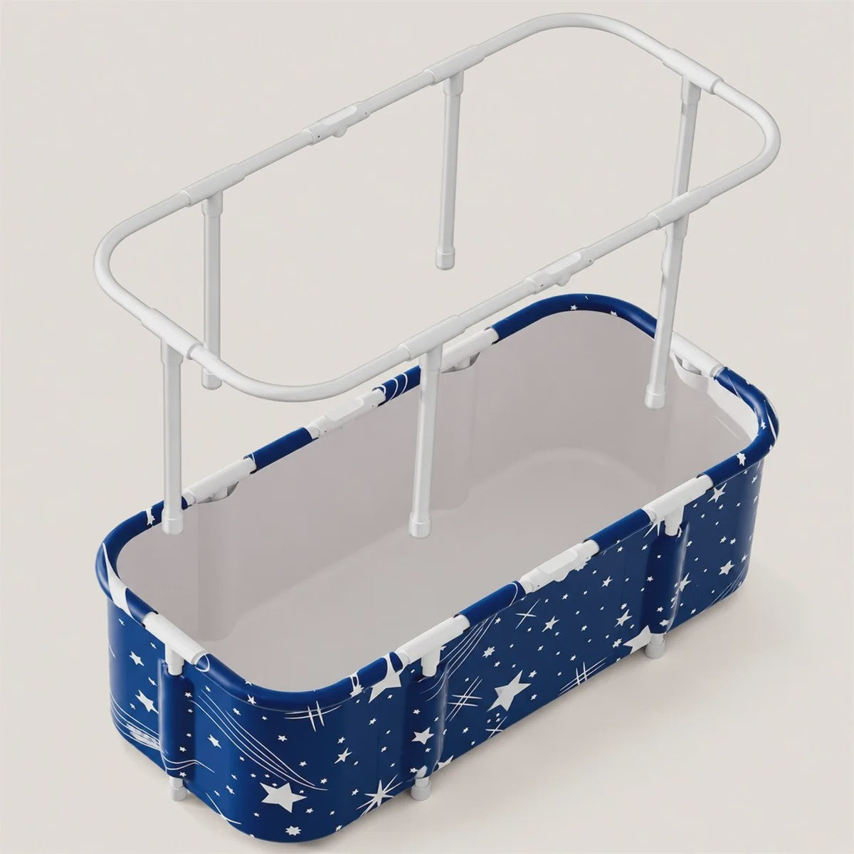 Opvouwbaar Bad voor Volwassenen - Draagbaar Home Spa Bad met Pomp & Kussen - 120cm
