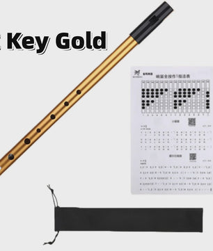 Miwayer Ierse Tin Whistle - 6 Gaten Fluit in C/D Toets - Folk Muziekinstrument voor Beginners