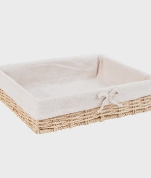 Handgemaakte Rotan Opbergmand Rechthoekig - Bohemian Stijl