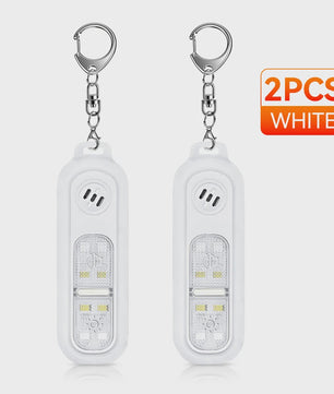 Persoonlijk Veiligheidsalarm met Sleutelhanger, 130dB, USB Oplaadbaar, LED Licht voor Noodgevallen & Nachtsport