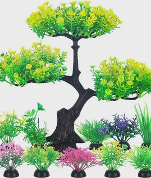 Set Kunstplanten Aquarium Decoratie - Levendige Kleuren voor Vistank