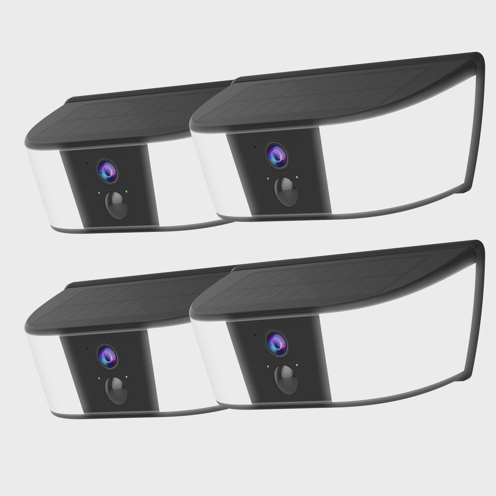 2K Buiten Beveiligingscamera met Wandlamp, Kleuren Nachtzicht & Bewegingsdetectie - 5200mAh Batterij
