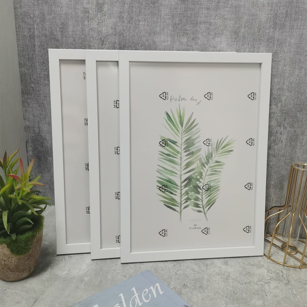 Set van 3 Houten Fotolijsten - Diverse Maten (10x15, 15x20, 20x25/A4) - Wanddecoratie & Cadeau