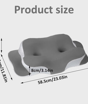 Ergonomisch Memory Foam Kussen met IJs Zijde - Nekondersteuning & Ademend